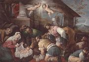 unknow artist The adoration of  the shepherds Sweden oil painting reproduction